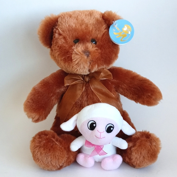 Set Stuffed Animal Bundle Teddy Bear, White Lamb Soft Plush Stuffed Animals - Picture 5 of 11
